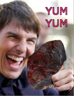 Tom Cruise eating placenta afterbirth