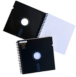floppy disk notebook