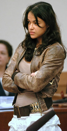 Michelle Rodriguez in court