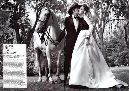 Tim McGraw and Faith Hill wedding photo Mario Testino