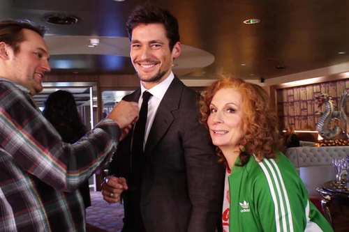 David Gandy - backstage at Ab Fab 2012 Sport Relief.jpg
