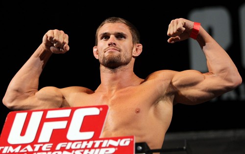 LAS VEGAS, NV - MAY 31:   Daron Cruickshank makes weight during The Ultimate Fighter Live weigh in at the Palms Casino Resort on May 31, 2012 in Las Vegas, Nevada.  (Photo by Josh Hedges/Zuffa LLC/Zuffa LLC via Getty Images)  *** Local Caption *** Daron Cruickshank