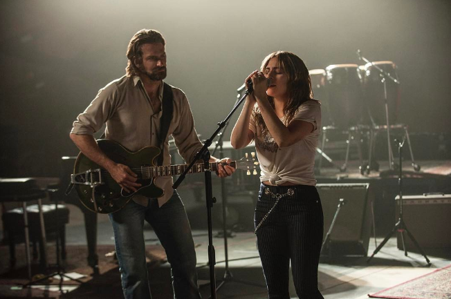 Lady Gaga and Bradley Cooper in A Star Is Born