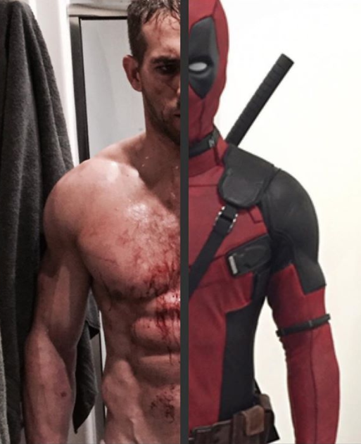 Ryan Reynolds shirtless Deadpool