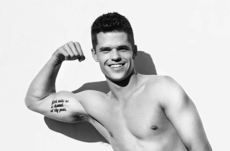 Charlie Carver shirtless