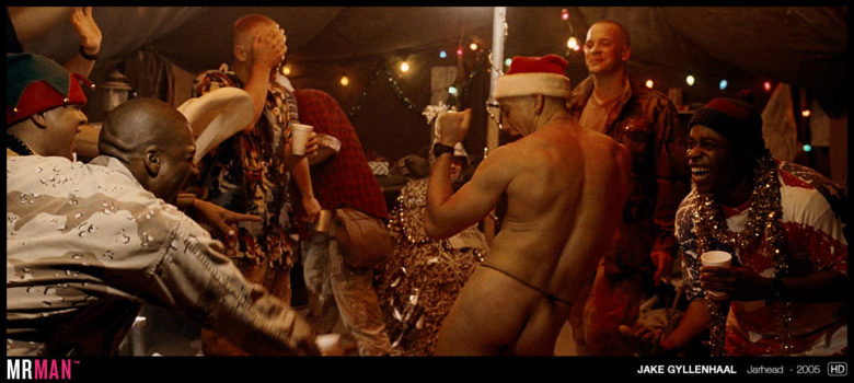 Jake Gyllenhaal sexy Santa Jarhead