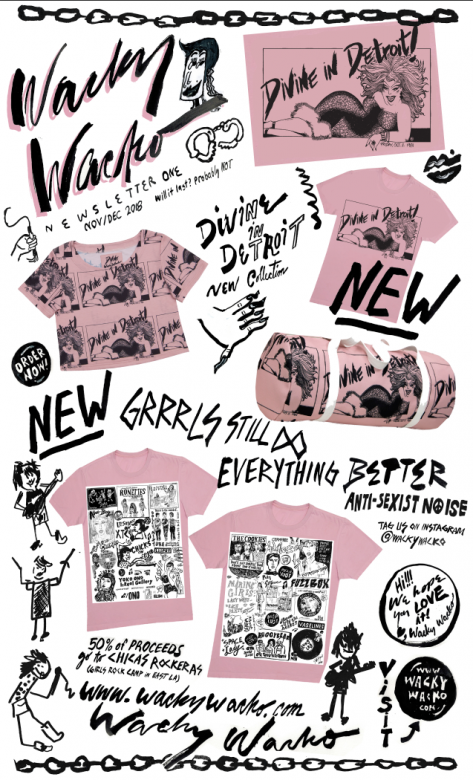 Wacky Wacko Divine newsletter