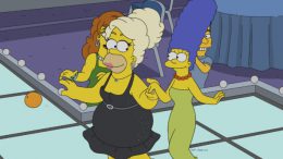 Homer Simpson in drag