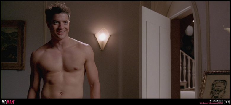Brendan Fraser shirtless