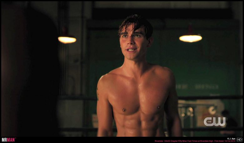KJ Apa shirtless Riverdale