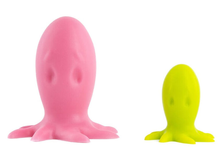 Octupus butt plugs pink and yellow