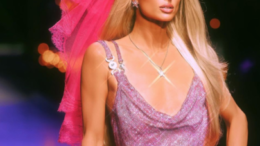 Paris Hilton walks the Versace Spring/Summer 2023 runway show at Milan Fashion Week