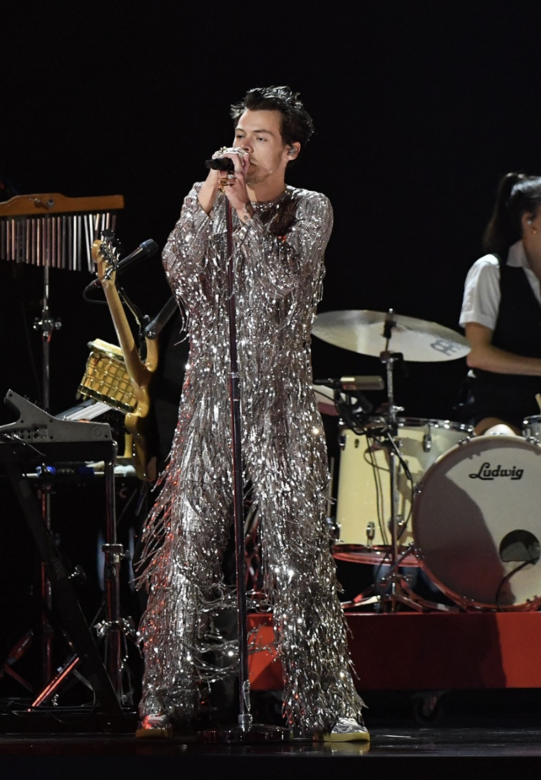 Harry Styles wears Gucci to the 2023 Grammy Awards
