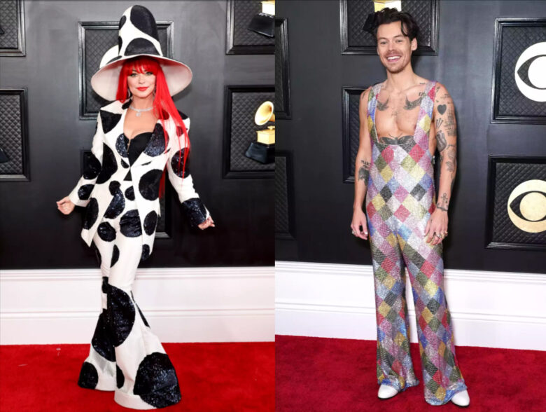 shania twain harry styles grammy red carpet