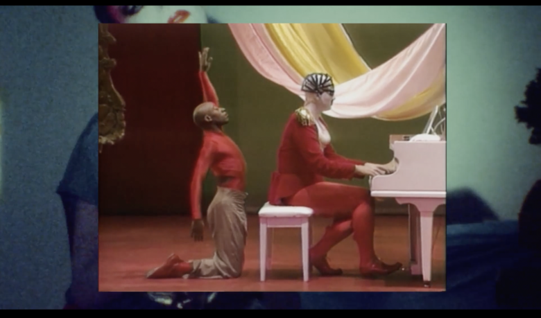 A scene from Because We Must by Charles Atlas, featuring Les Child and Leigh Bowery