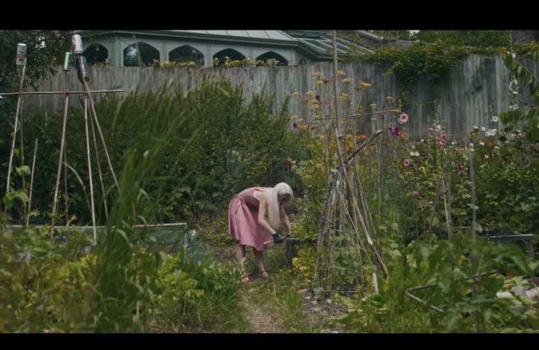 Scarlett Cannon in the garden